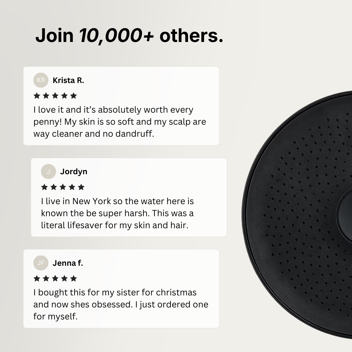 Clara Shower Head Filter